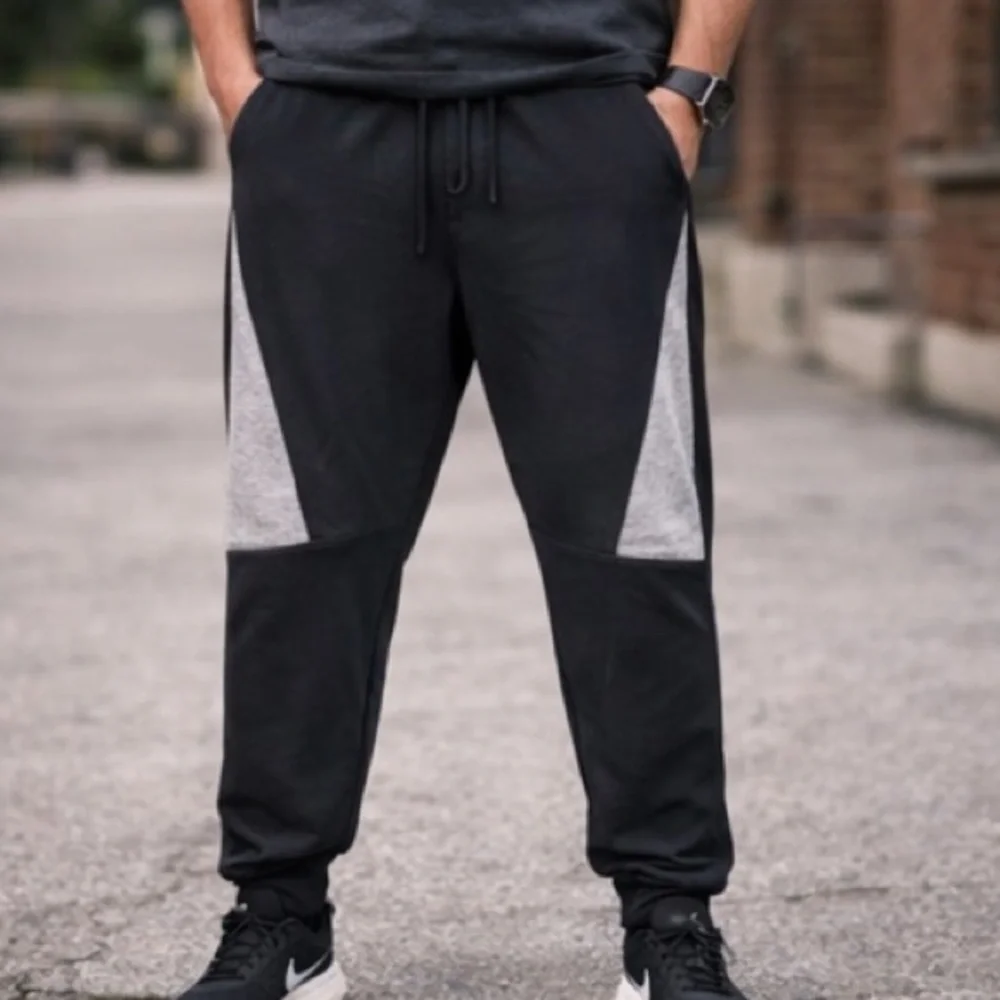 Sweatpants Mens New Fleece Jogger Pants Athletic Joggers Black Galaxy Size Large